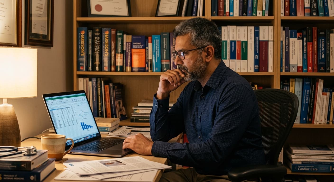 Dr Ravi Sundaram on a harbour balcony in Sydney